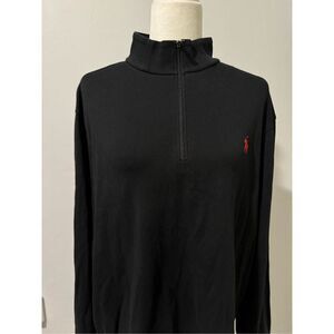 Polo Ralph Lauren sweater shirt XL black red pony Logo